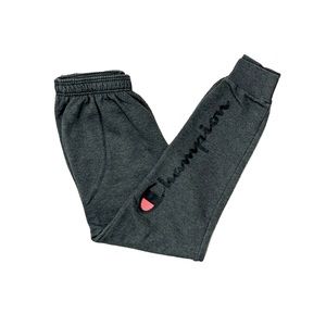 Champion POWERBLEND FLEECE JOGGERS, SCRIPT LOGO, 31" Size M in Granite Heather
